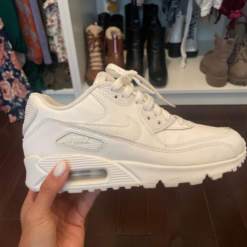 Nike white air maxes